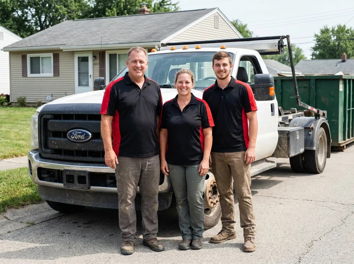 Workhorse Dumpster Rental dumpster rental team in Akron, OH